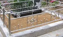 Ограды из нержавейки на могилу