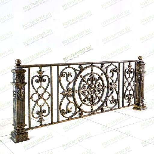 Ограда из чугуна на могилу 82929