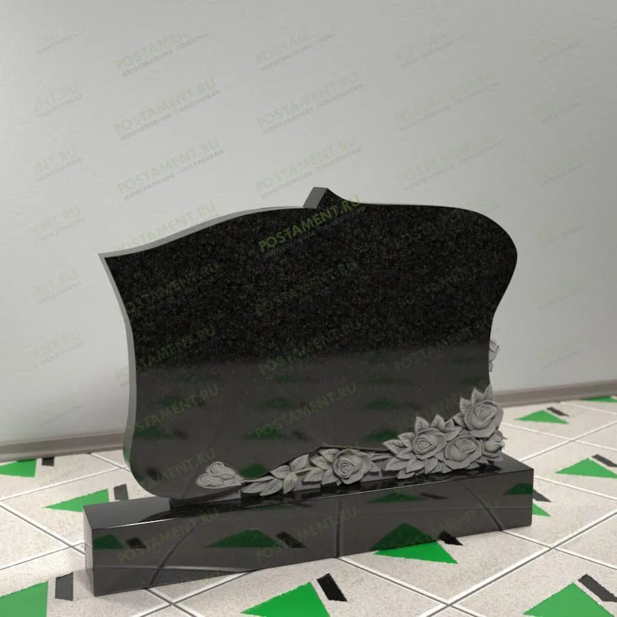 Памятник с розами 17653