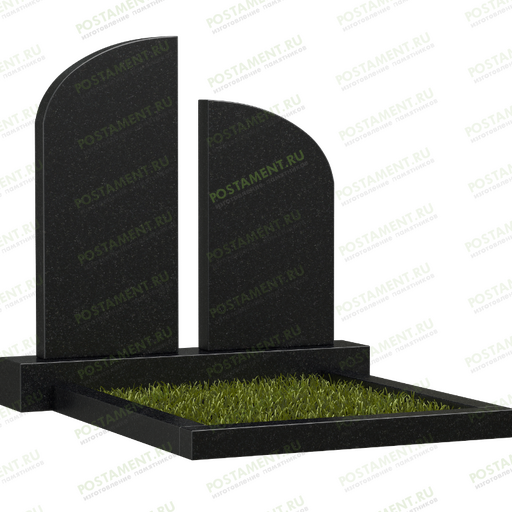 Комплекс на могилу из двух памятников 