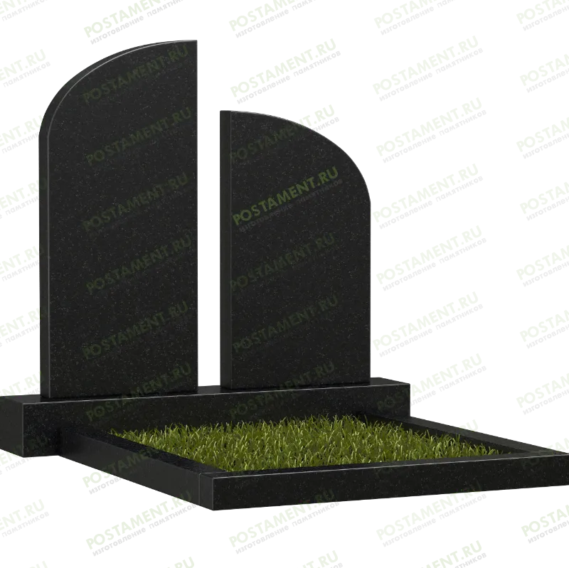 Комплекс на могилу из двух памятников 