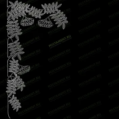 Веточка рябины для обрамления памятника женщине