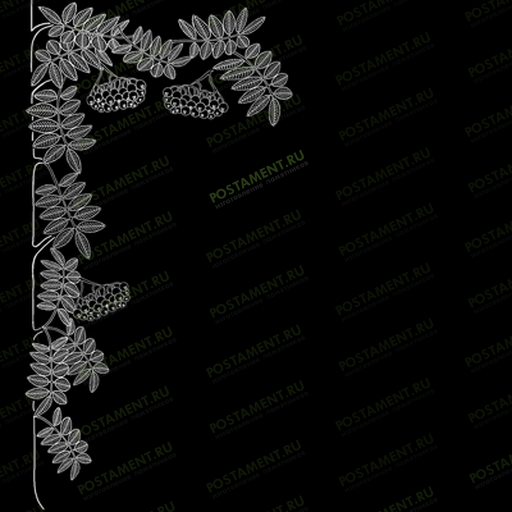 Веточка рябины для обрамления памятника женщине