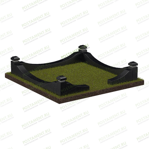 Каменная ограда на могилу 22129