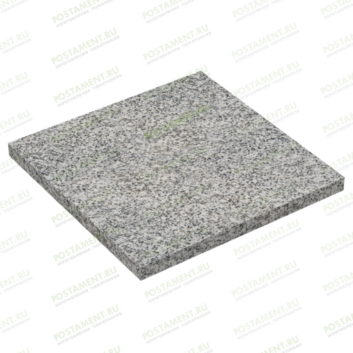Плитка из серого гранита на могилу