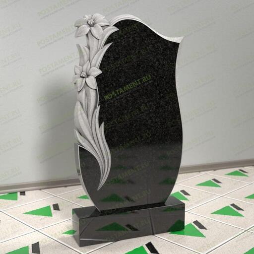 Памятник с резными розами 12561