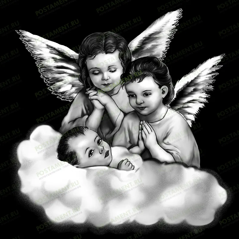 ангелочки на памятник гравировка