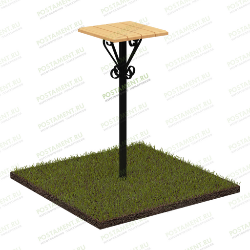 Столик на кладбище из дерева 50006