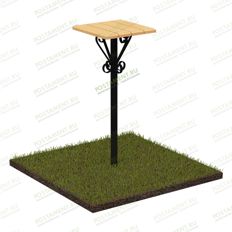 Столик на кладбище из дерева 50006