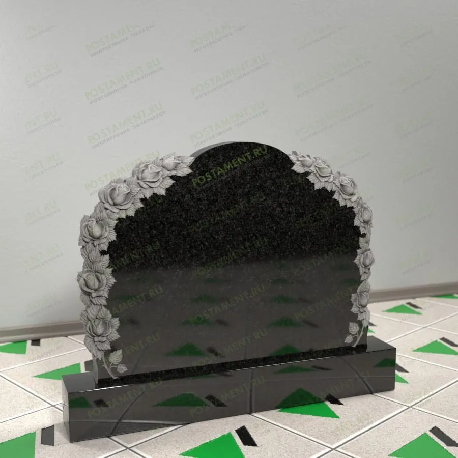 Памятник с розами 17677