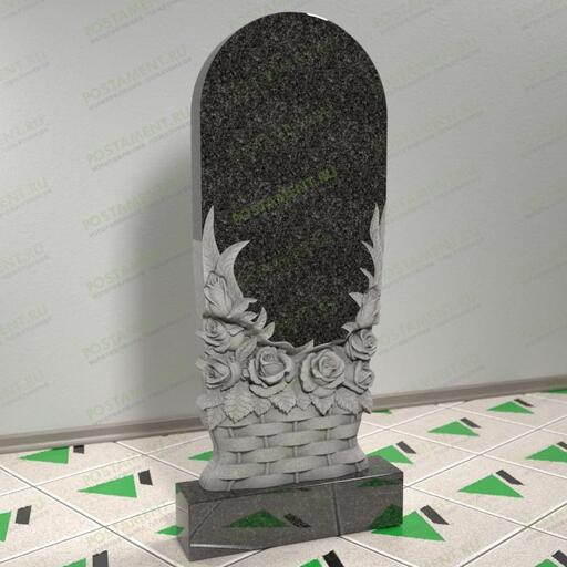 Памятник корзина с розами 12658