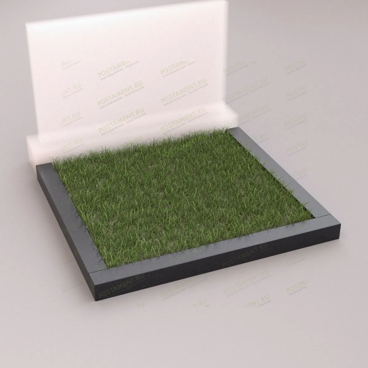 Двойной цветник на могилу 81080