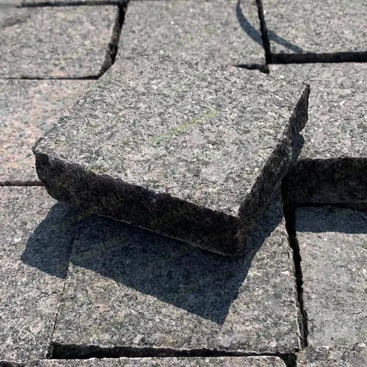 коричневая брусчатка Дымовский гранит