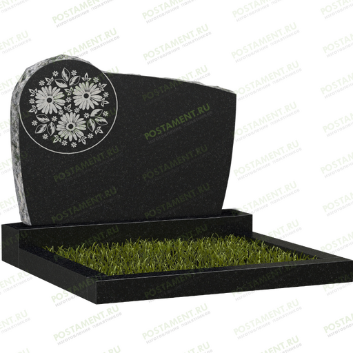 Европейский памятник с цветами