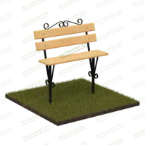 Лавка деревянная 50106 для оформления могилы