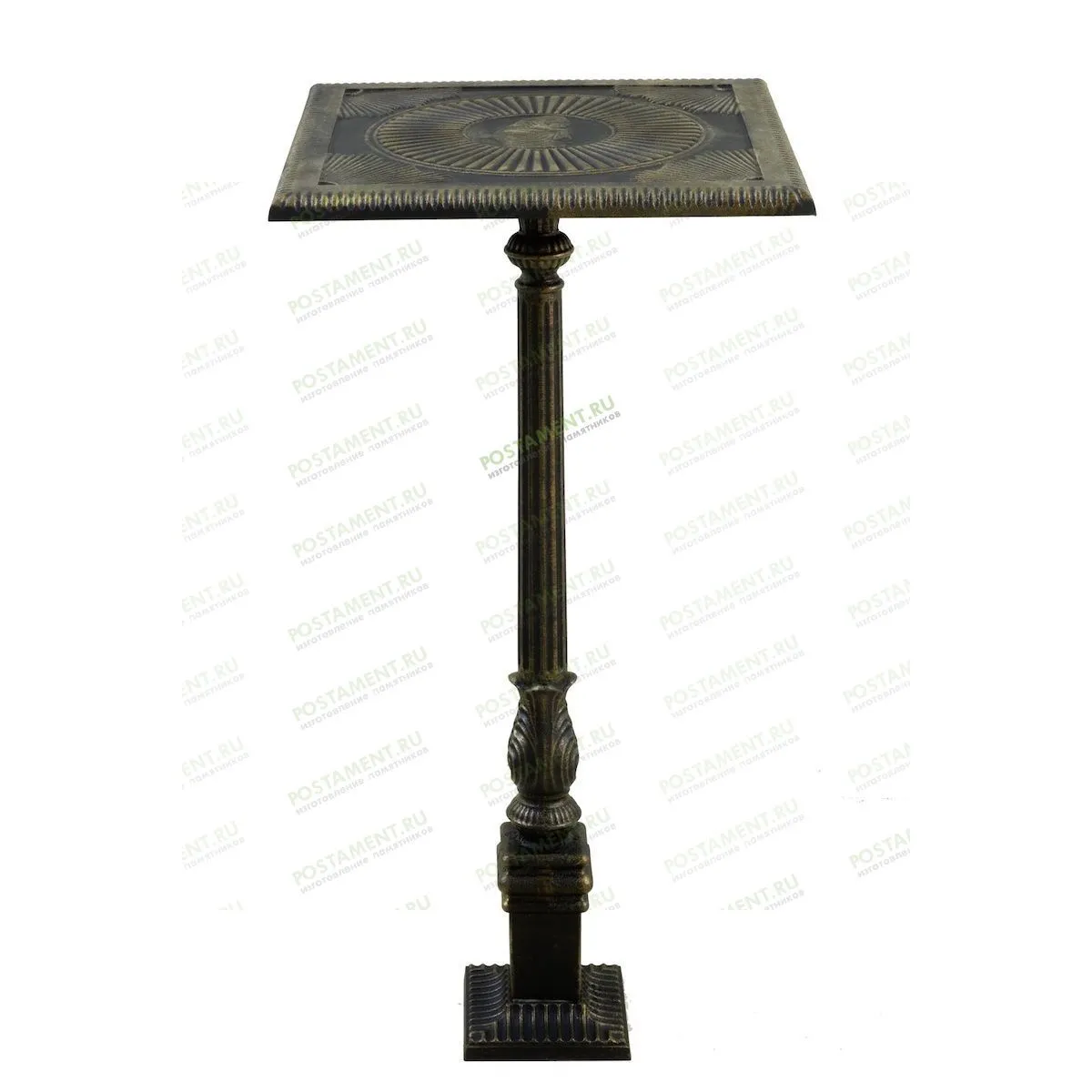 Столик квадратный чугунный на могилу 82963