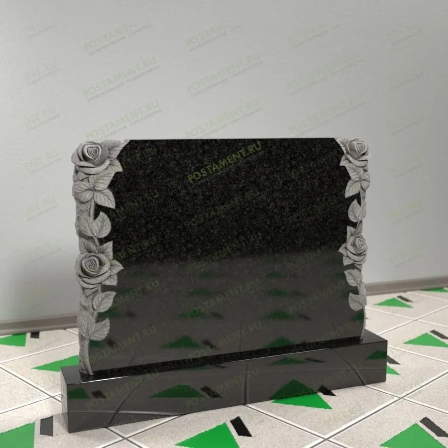 Памятник с розами 17683