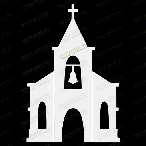 Церковь на памятник гравировка 91331