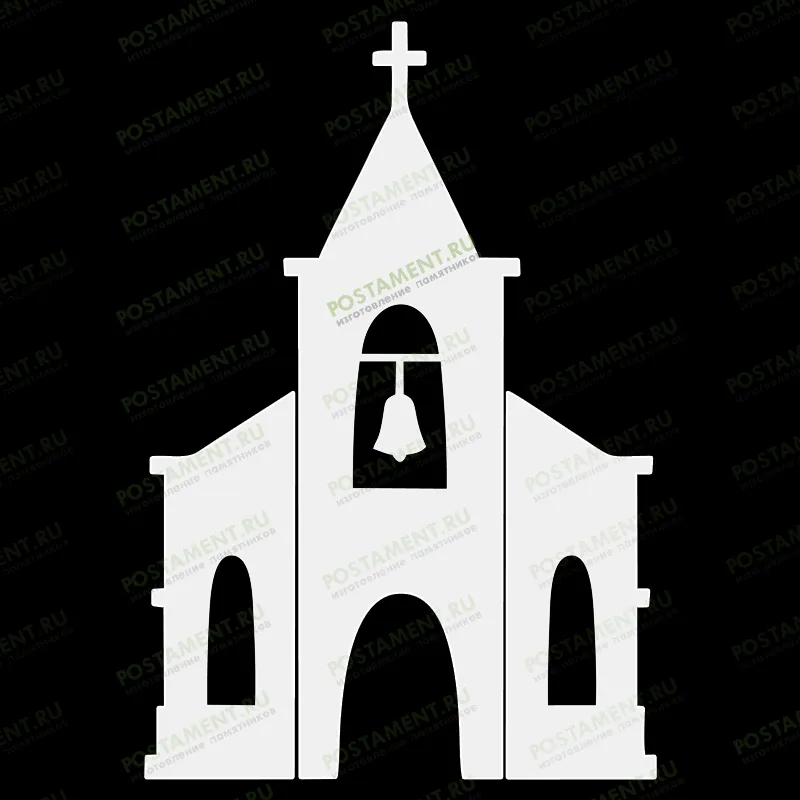 Церковь на памятник гравировка 91331