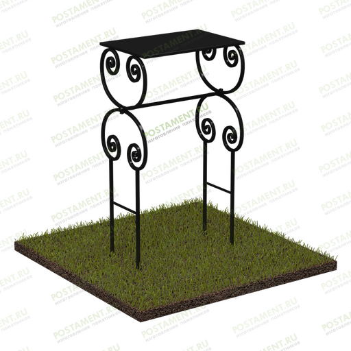 Столик на кладбище металлический 50005