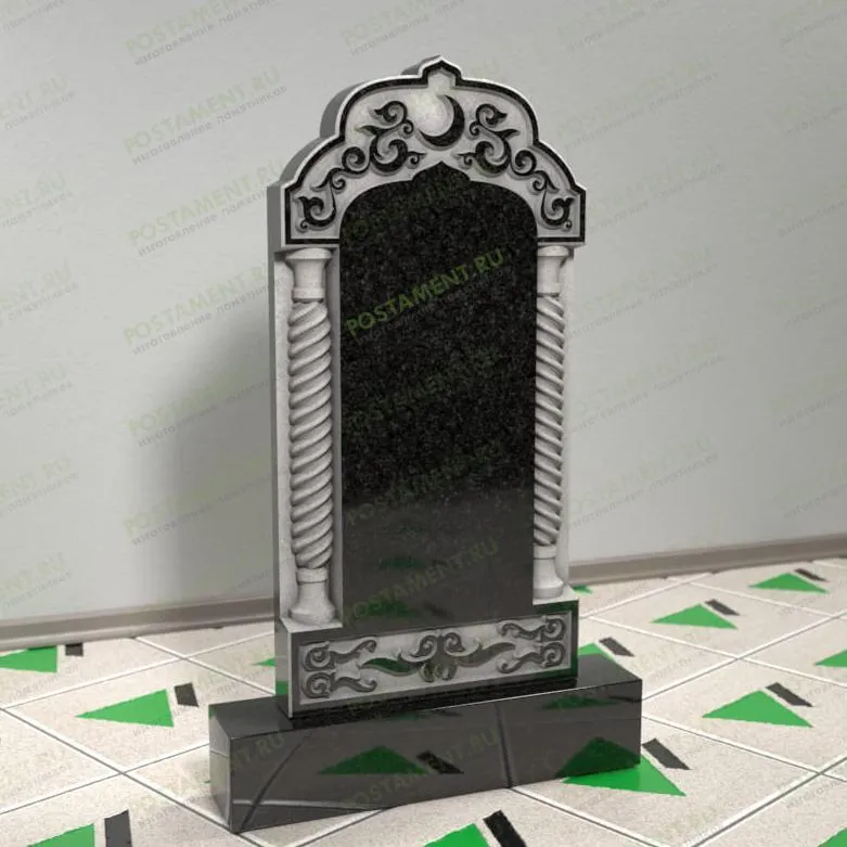 Памятник резной мусульманский с орнаментом