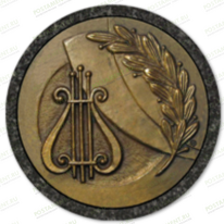 Значок «Лира и лавровая ветвь» на памятник 91929