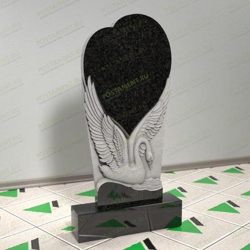 Памятник с лебедем на могилу 12908