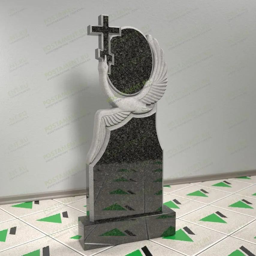 Памятник с лебедем на могилу 12913