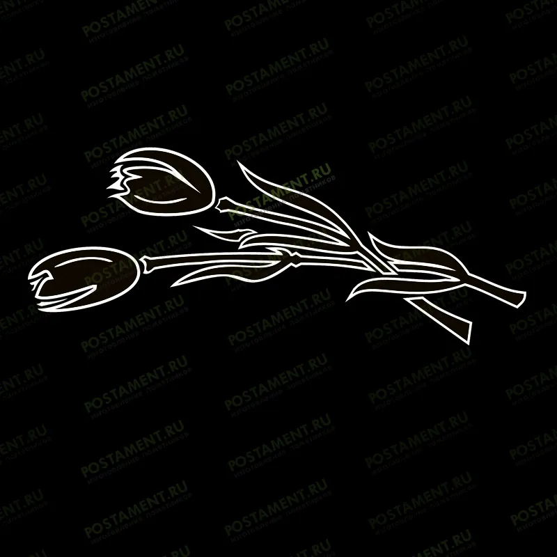 два тюльпана на памятник 91139