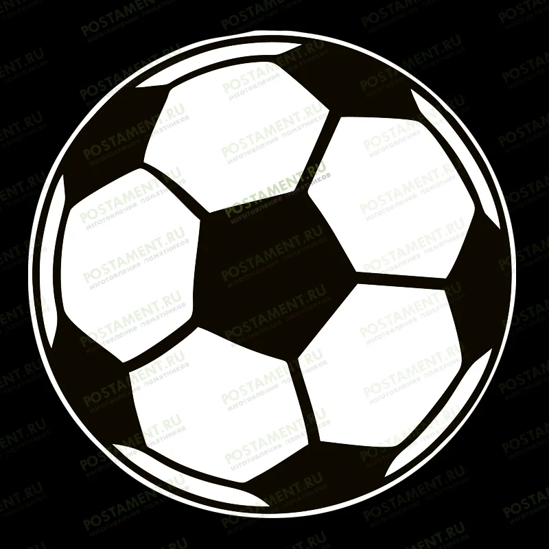 гравировка мяч на памятник