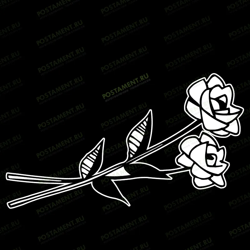 Нанесение цветов на надгробие 91118