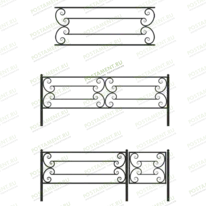 Cварная ограда 30006