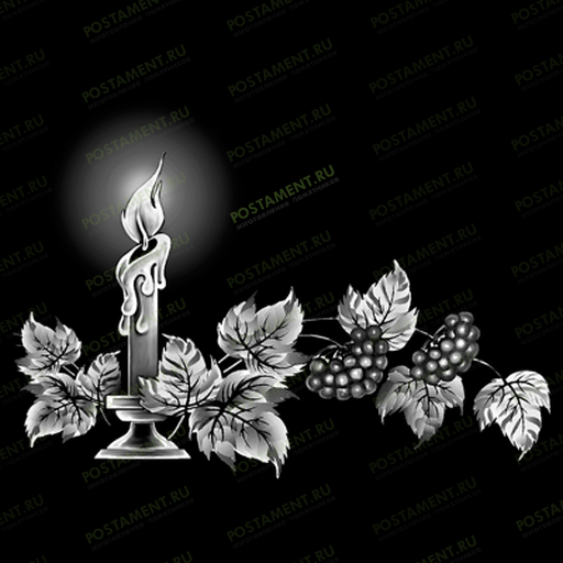 Рябина со свечой на памятник 92017