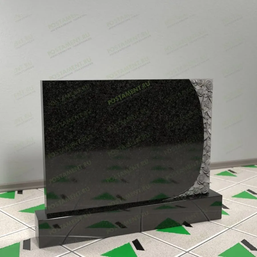 Памятник с розами 17652