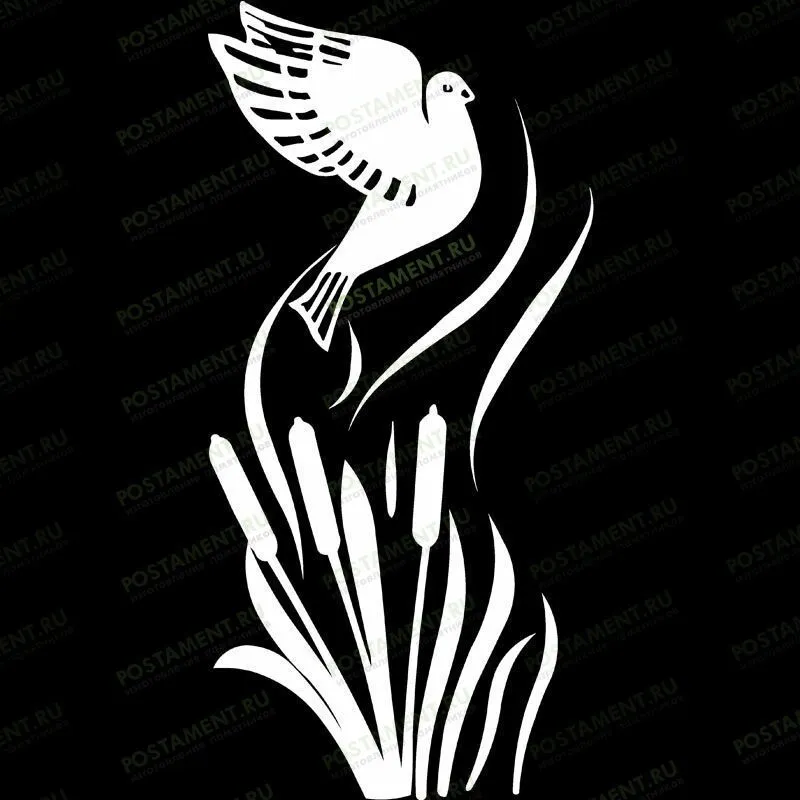 Голубь картинка на памятник 91105