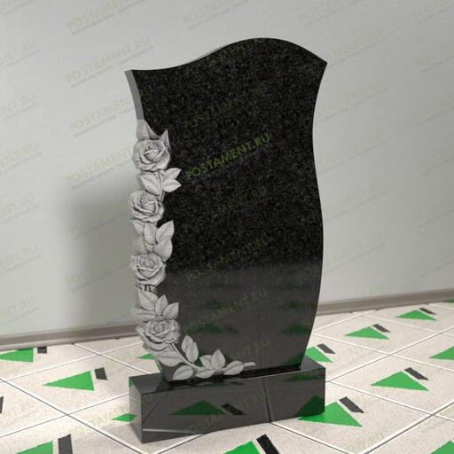 Памятник с резными розами 12514