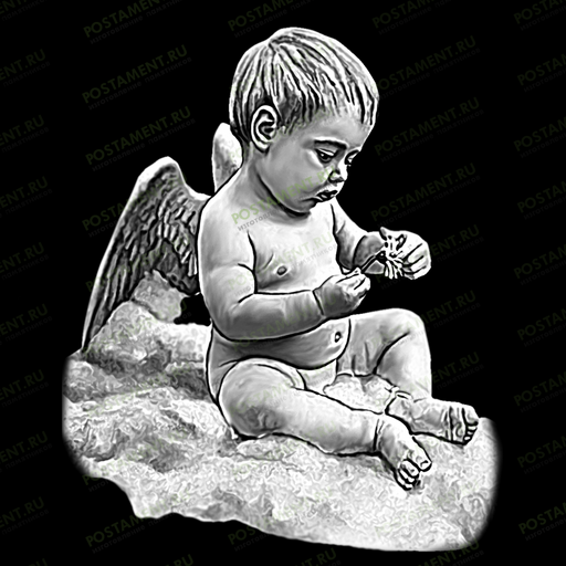 ангел с крыльями гравировка на памятник