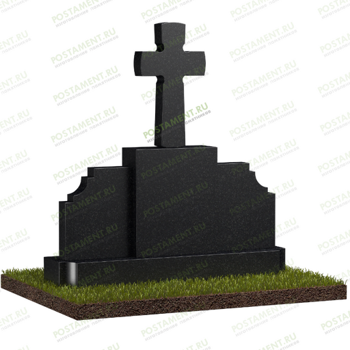 Памятник составной с четырехконечным крестом № 18535