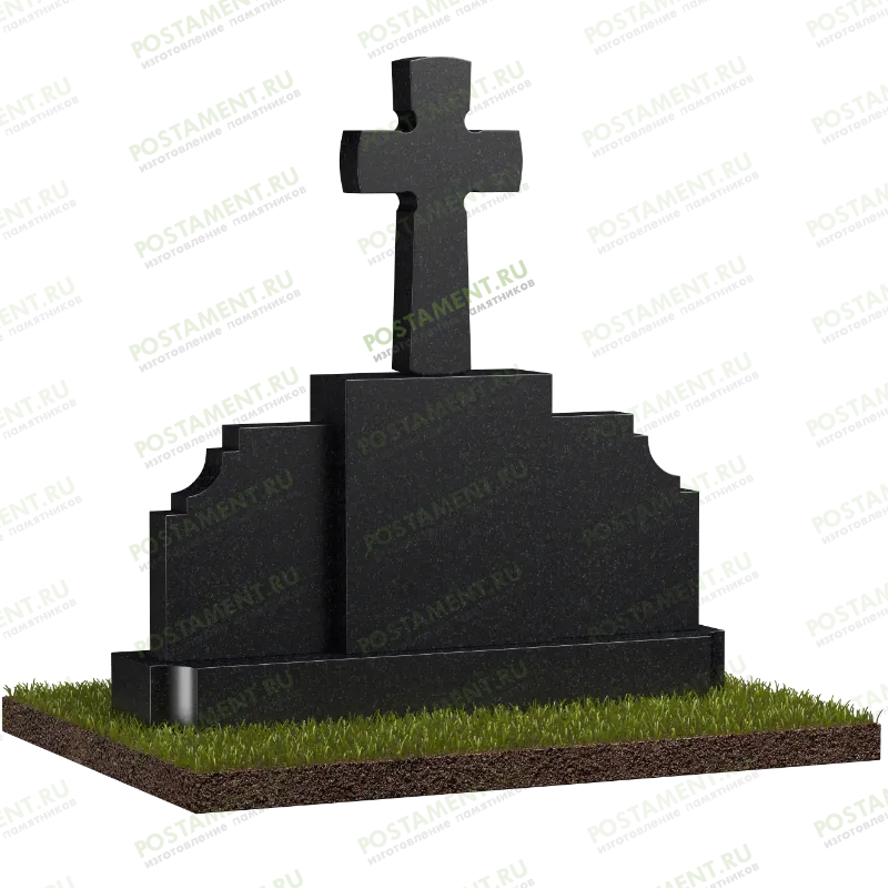 Памятник составной с четырехконечным крестом № 18535