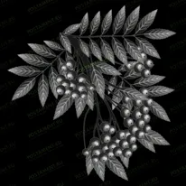 Веточка рябины 95045