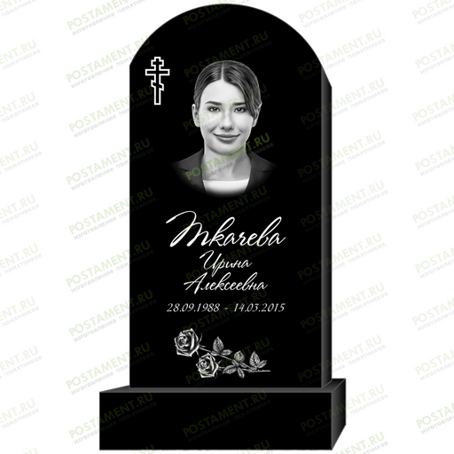 Оформление овального памятника 95309