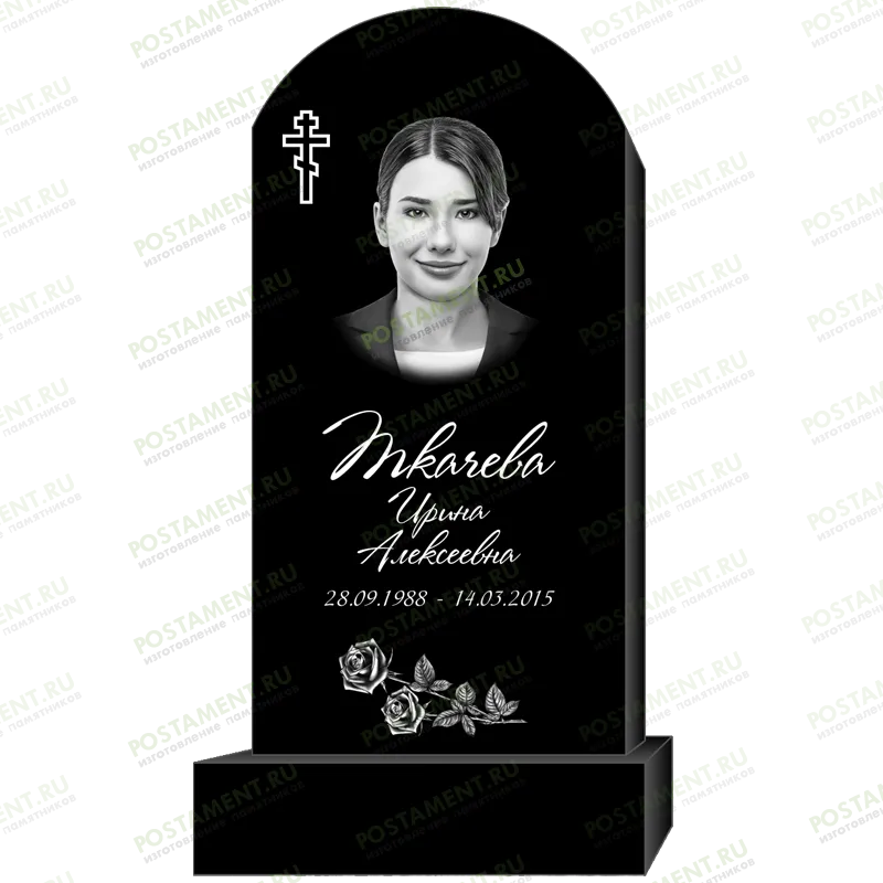 Оформление овального памятника 95309