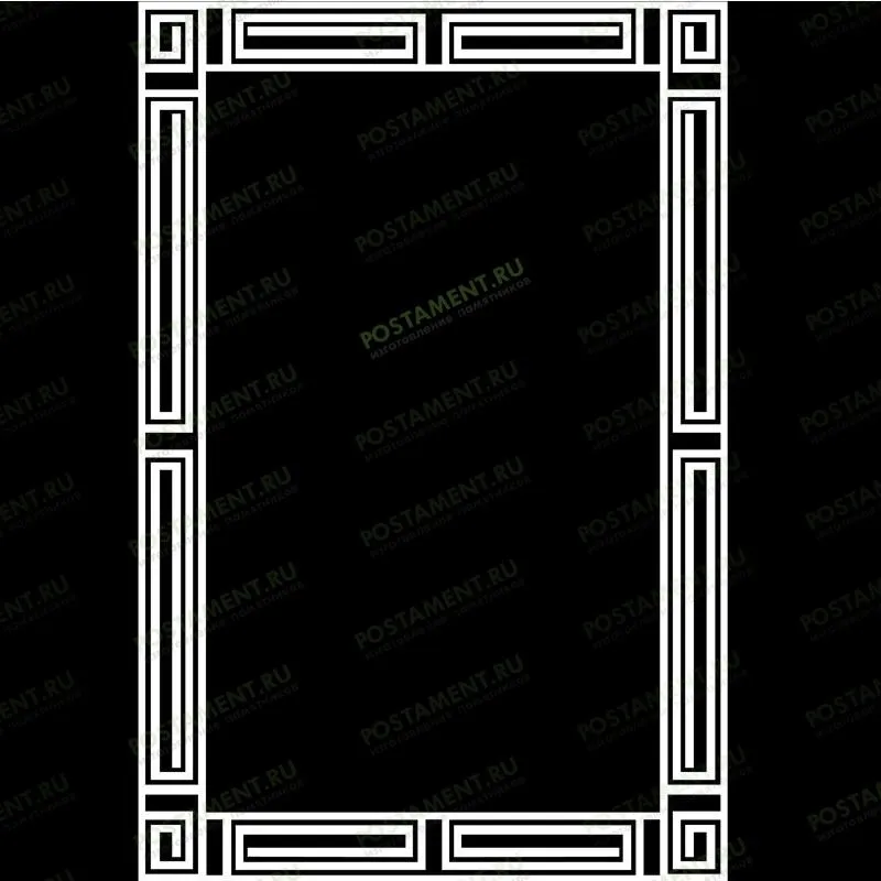 Рамка на памятник гравировка 91207