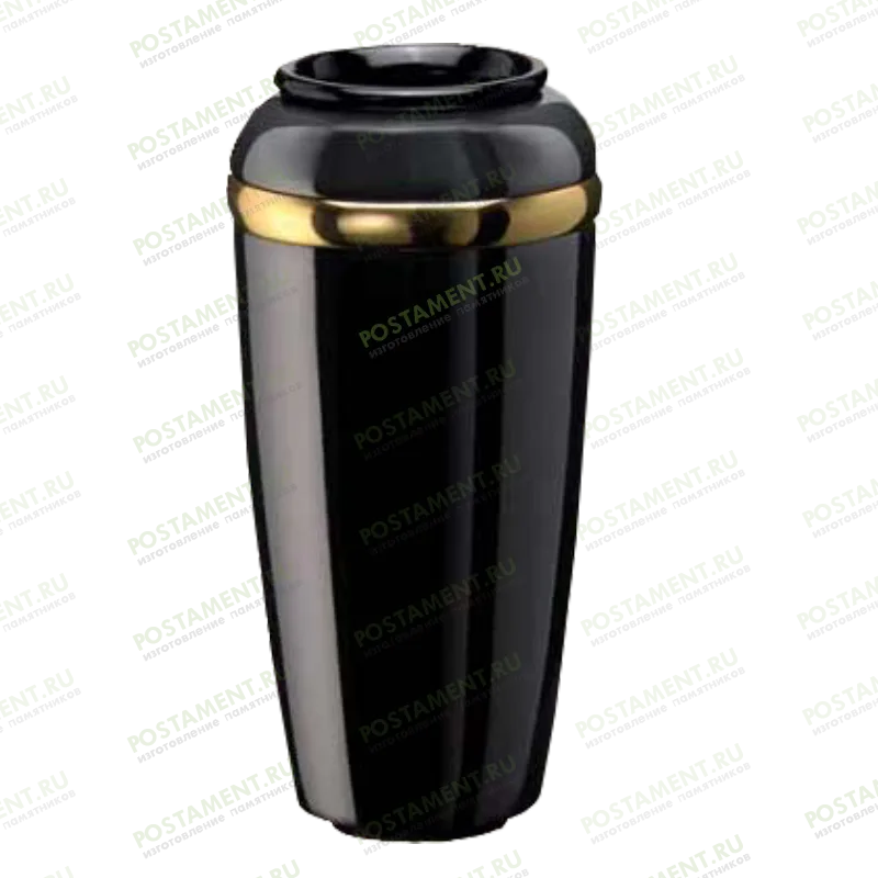 Вазочка черная на памятник 82138