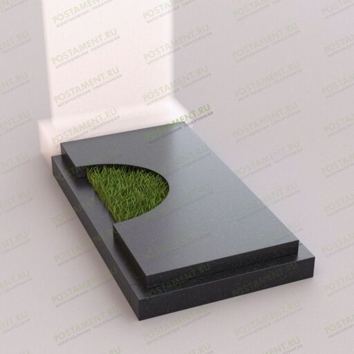 Цветник 81014 с надгробной плитой