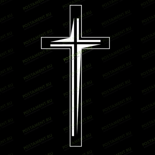 католический крест рисунок на памятник 93044
