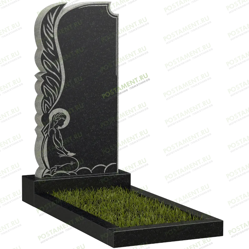 Памятник с ангелом скорбящим