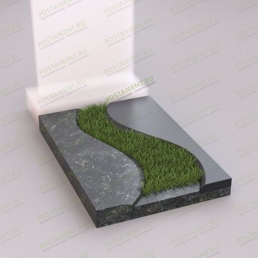 Цветочница из гранита зеленого 81038