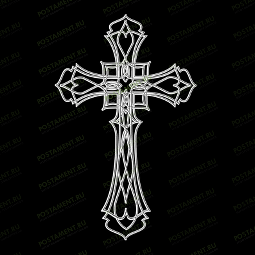 Крест-орнамент изображение на памятник 93029