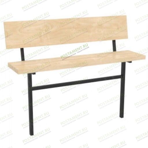 Классическая скамейка со спинкой на могилу 50119